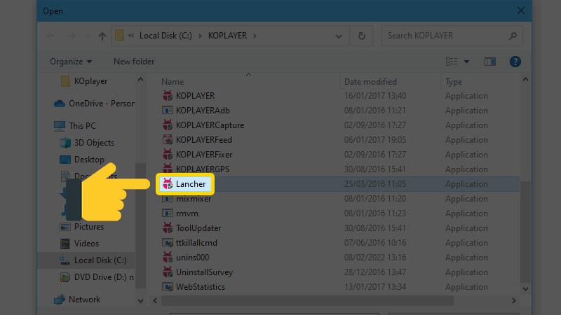 Thêm KOplayer vào danh sách Thêm KOplayer vào danh sách