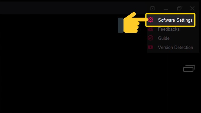 Chọn Software Settings Chọn Software Settings