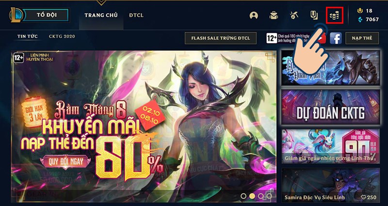 Đầu ti&ecirc;n ở m&agrave;n h&igrave;nh ch&iacute;nh bạn h&atilde;y chọn v&agrave;o biểu tượng Cửa h&agrave;ng.