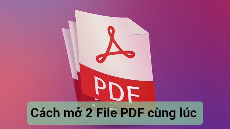Cách mở 2 File PDF cùng lúc cực đơn giản Cách mở 2 File PDF cùng lúc cực đơn giản