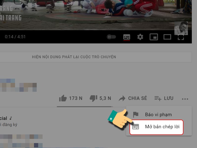 Chọn Mở bản sao ch&eacute;p