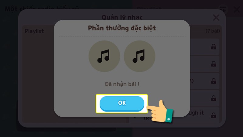 Nhấn OK