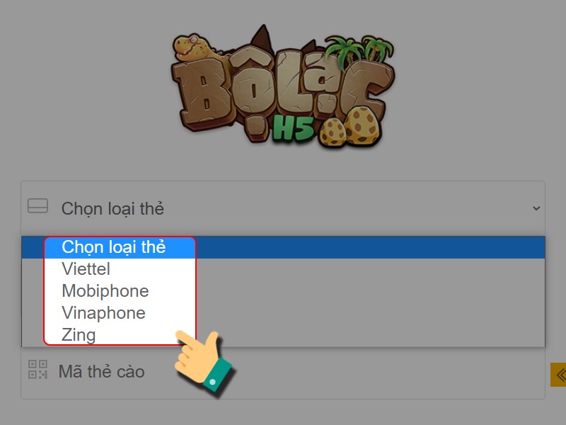 Chọn loại thẻ c&agrave;o