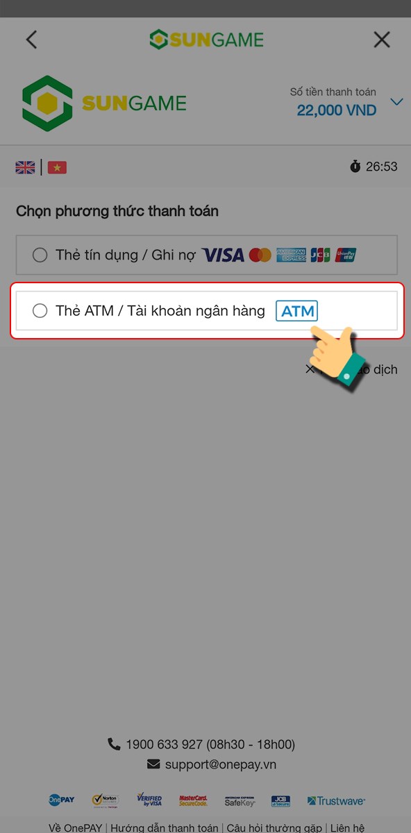 Thanh toán là thẻ tín dụng hay thẻ ATM