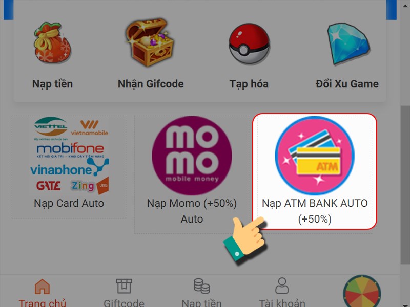 Chọn phương thức thanh toán Chọn phương thức thanh toán