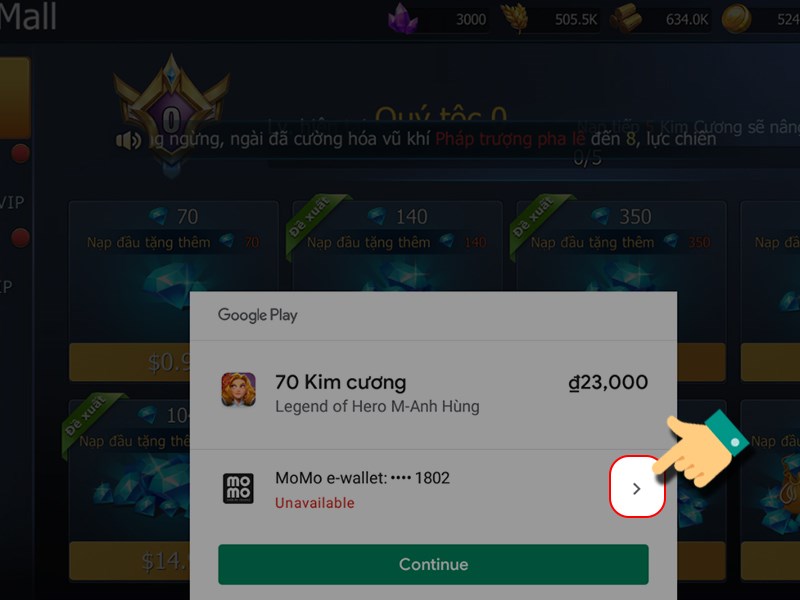 Chọn phương thức thanh toán Chọn phương thức thanh toán