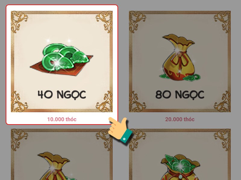 Chọn g&oacute;i nạp