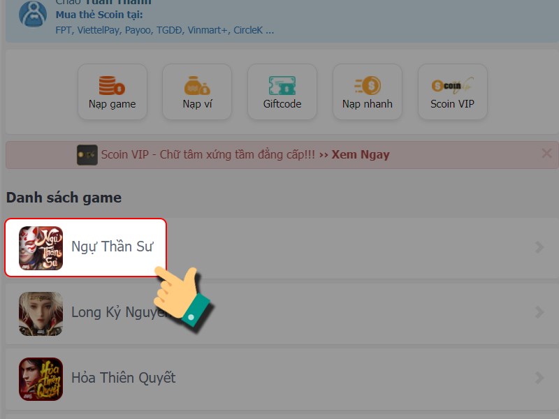 Chọn Ngự Thần Sư