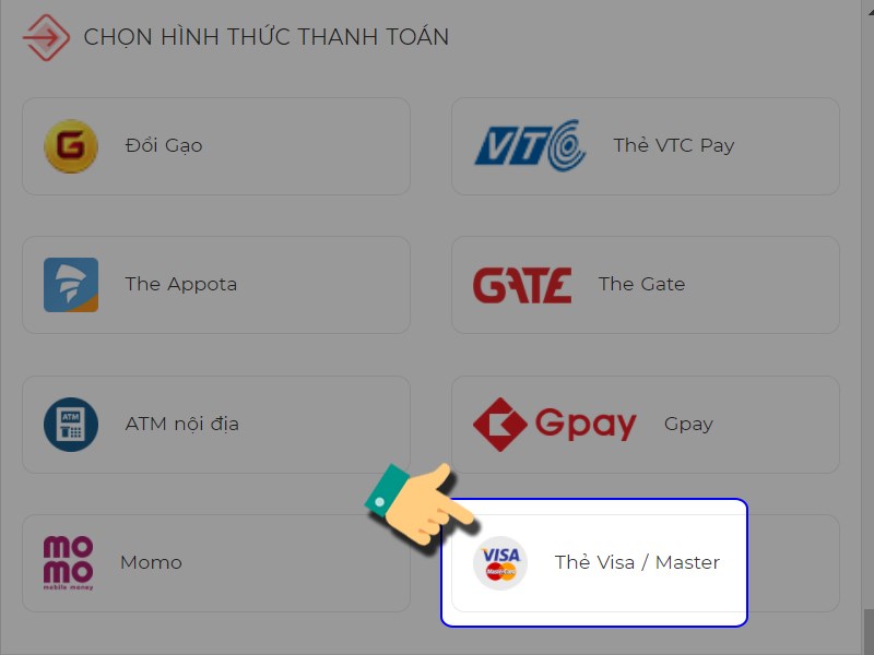 Thanh to&aacute;n bằng thẻ t&iacute;n dụng