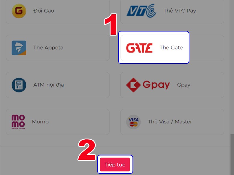 Chọn c&aacute;ch thanh to&aacute;n