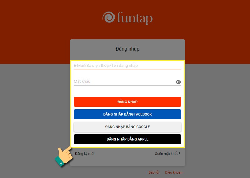 Đăng nhập t&agrave;i khoản