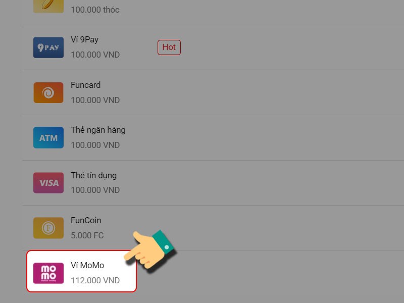 Thanh to&aacute;n bằng MoMo
