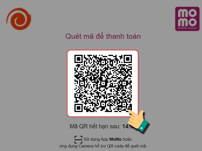 Quét mã QR để thanh toán