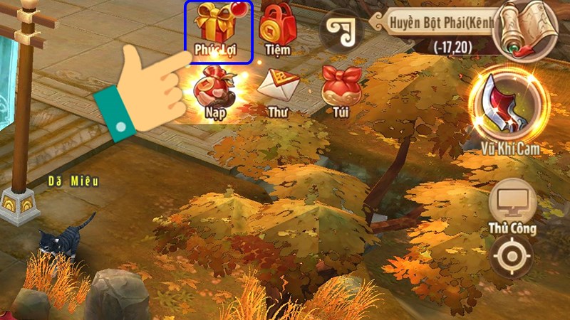 Nhấn vào Phúc lợi