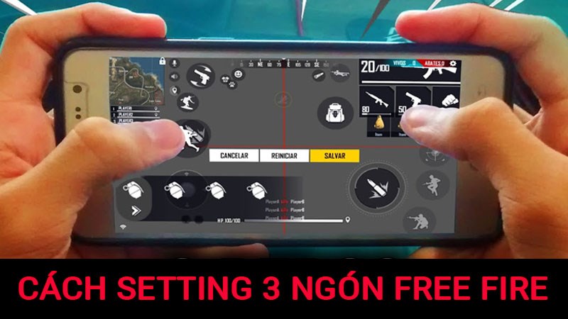 Cách setting 3 ngón Free Fire chuẩn xác và linh hoạt nhất 