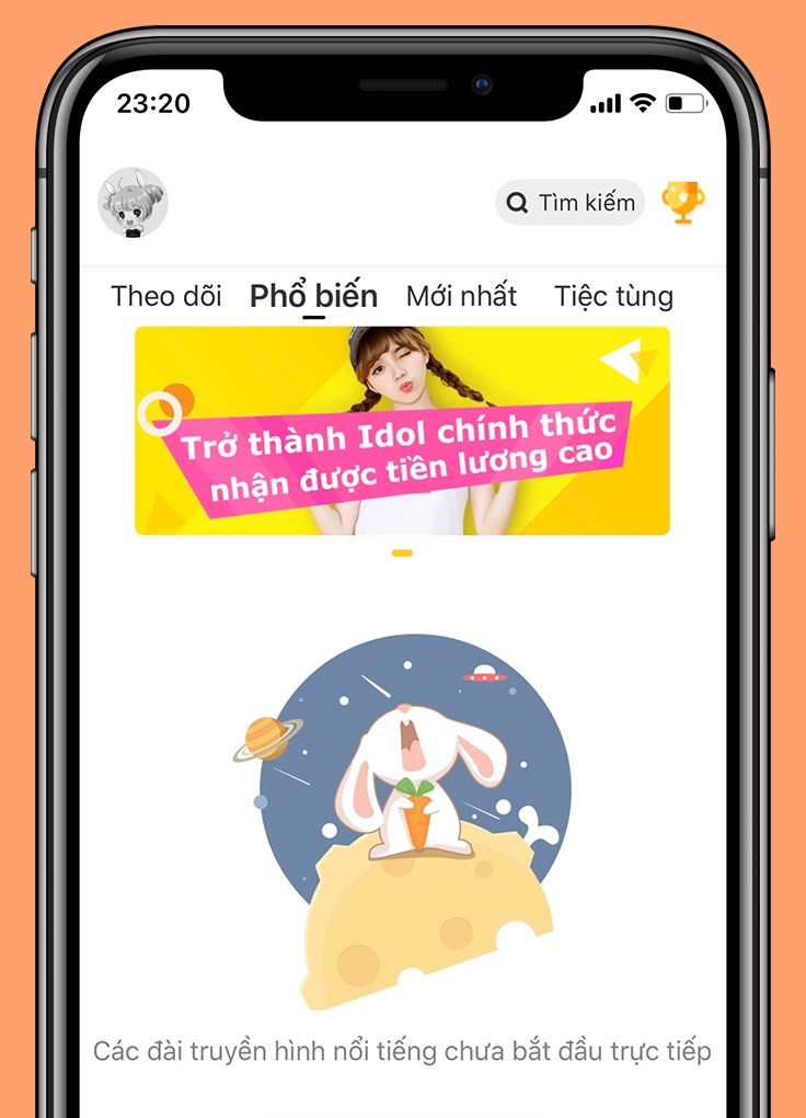 Đăng nhập Bunny live thành công Đăng nhập Bunny live thành công