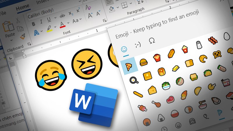 Sử dụng ph&iacute;m tắt ch&egrave;n emoji v&agrave;o Word 2010,2013, 2016,2019