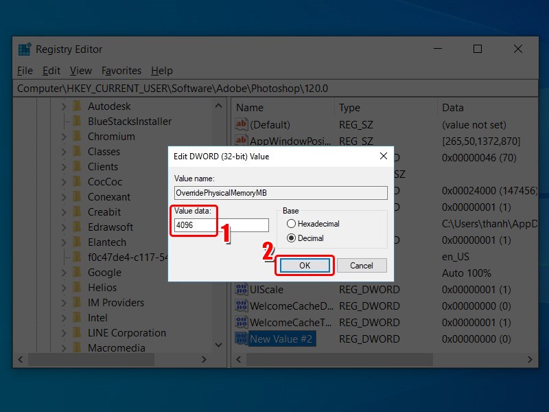 Thay đổi gi&aacute; trị
