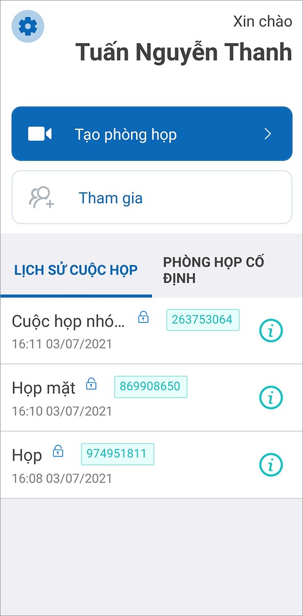 Giao diện ứng dụng