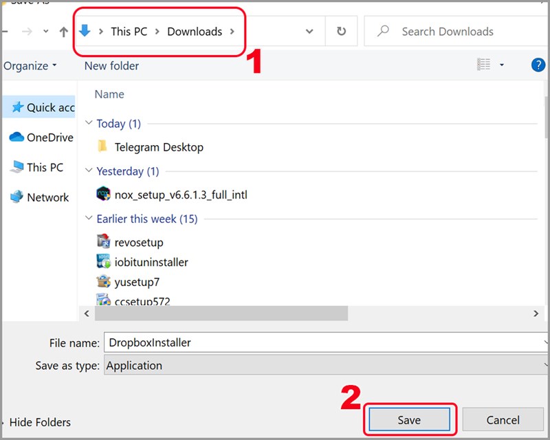 Chọn thư mục lưu file cài đặt Chọn thư mục lưu file cài đặt