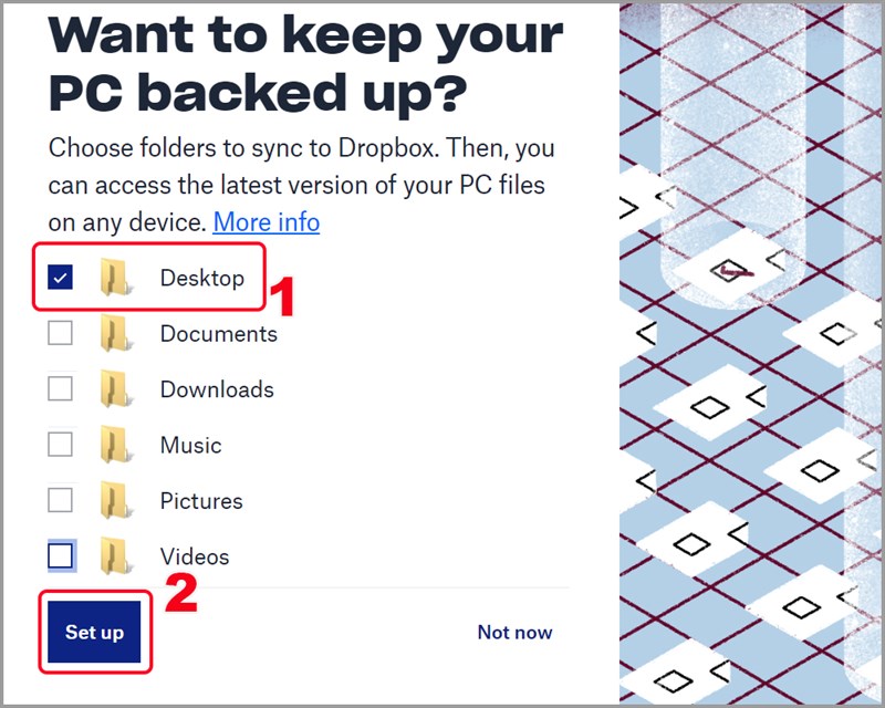 Chọn thư mục backup Chọn thư mục backup