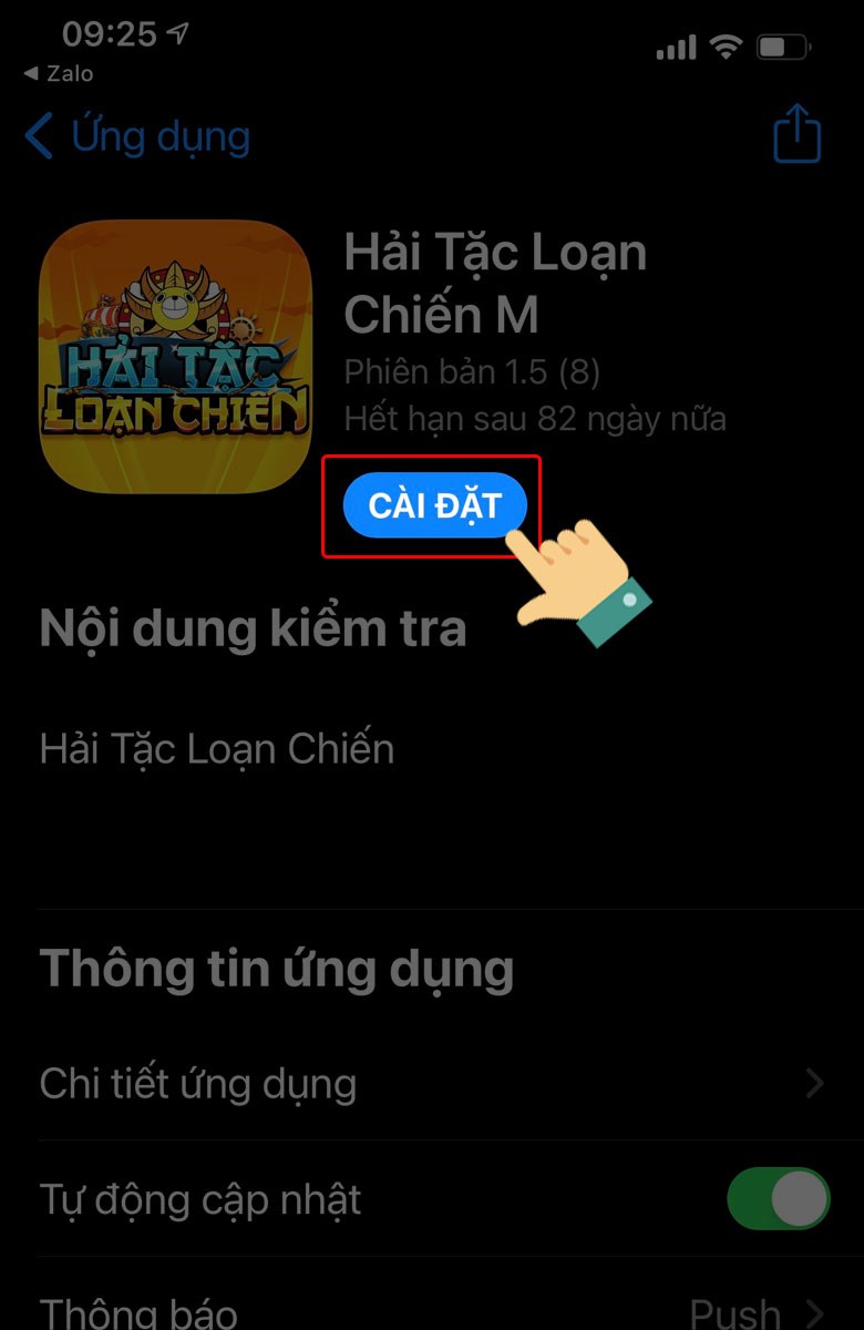 Chọn C&agrave;i đặt