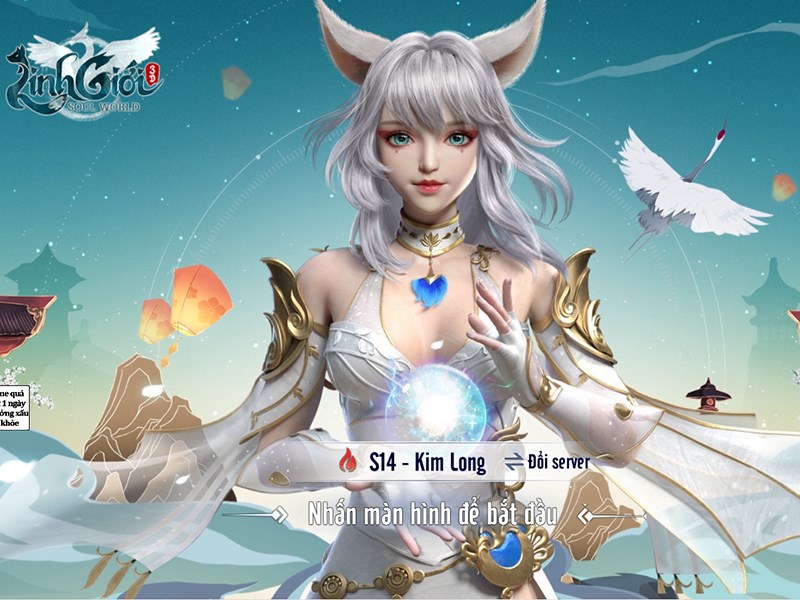 Nhấn vào màn hình để mở game Linh Giới 3D