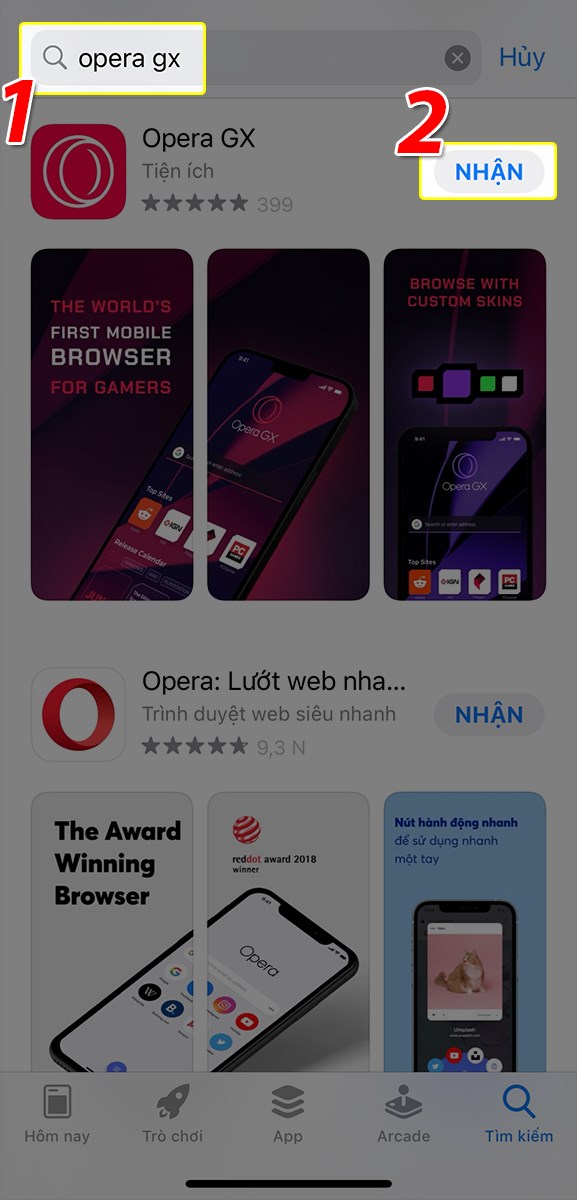 T&igrave;m kiếm v&agrave; c&agrave;i đặt ứng dụng