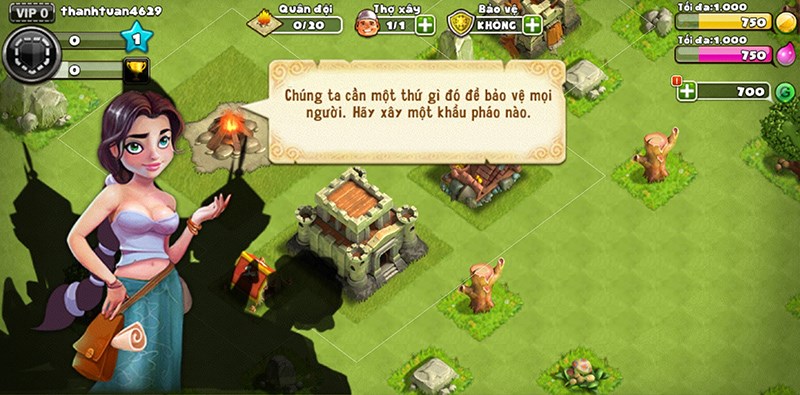 Người hướng dẫn đầu tiên khi vào game