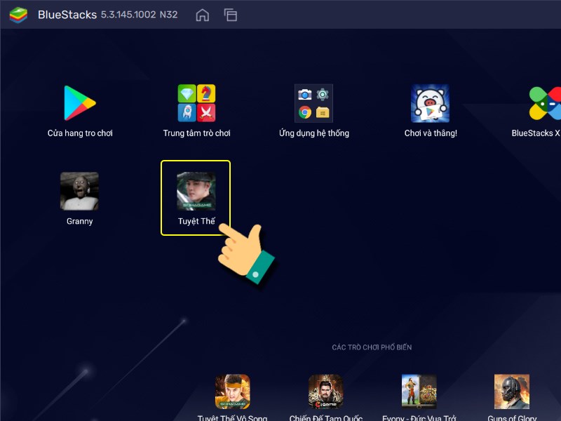 Nhấn v&agrave;o Tuyệt Thế V&ocirc; Song