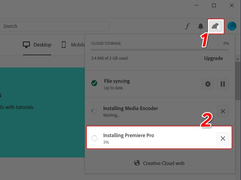 Qu&aacute; tr&igrave;nh c&agrave;i đặt đang diễn ra