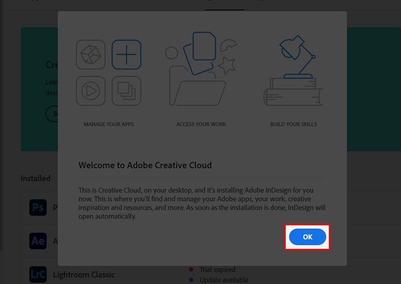 X&aacute;c nhận c&agrave;i đặt ho&agrave;n tất