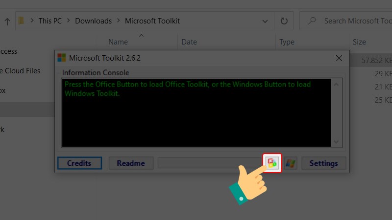 Cách tải phần mềm Microsoft Toolkit, khắc phục lỗi product word 2010