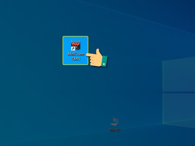 Nhấn vào biểu tượng CMN Client