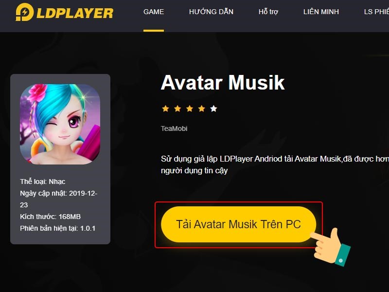Game Avatar musik Choi game Avatar musik trên máy tính online