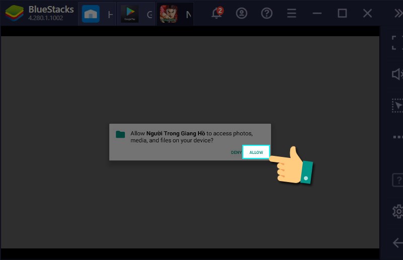 Cho phép truy cập Cho phép truy cập