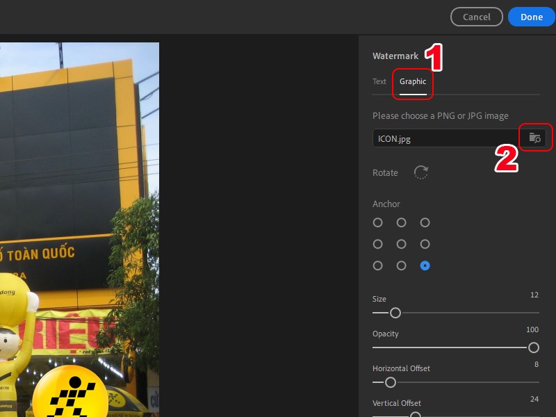 Nhấn vào Graphic để chèn logo Nhấn vào Graphic để chèn logo