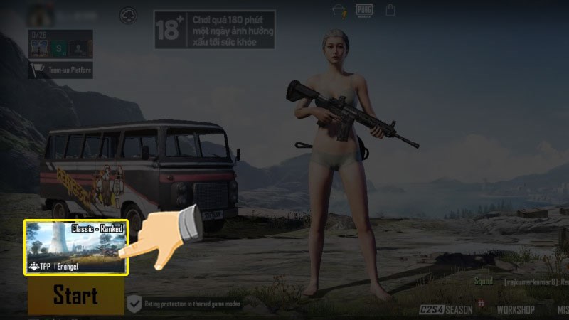 Bấm t&ugrave;y chọn thay đổi chế độ