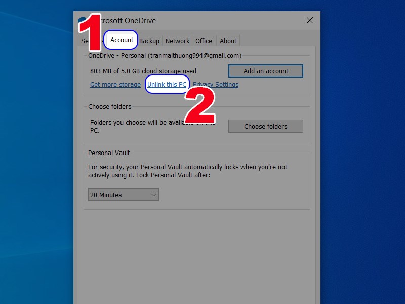 Chọn tài khoản Chọn tài khoản