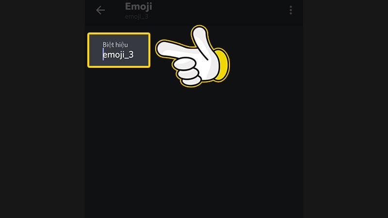 Nhập tên cho emoji