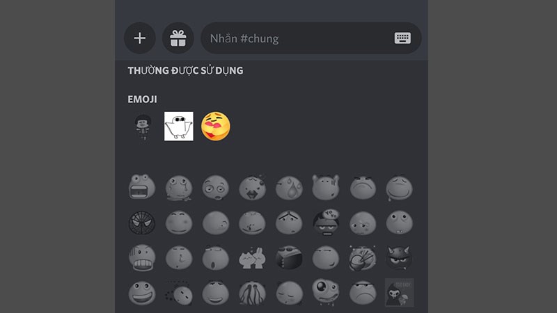 Emoji đã được tải lên