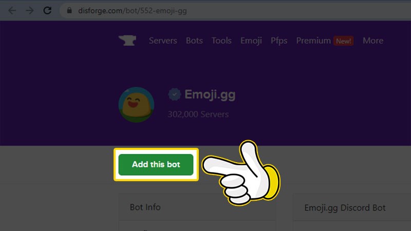 Thêm bot Emoji.gg