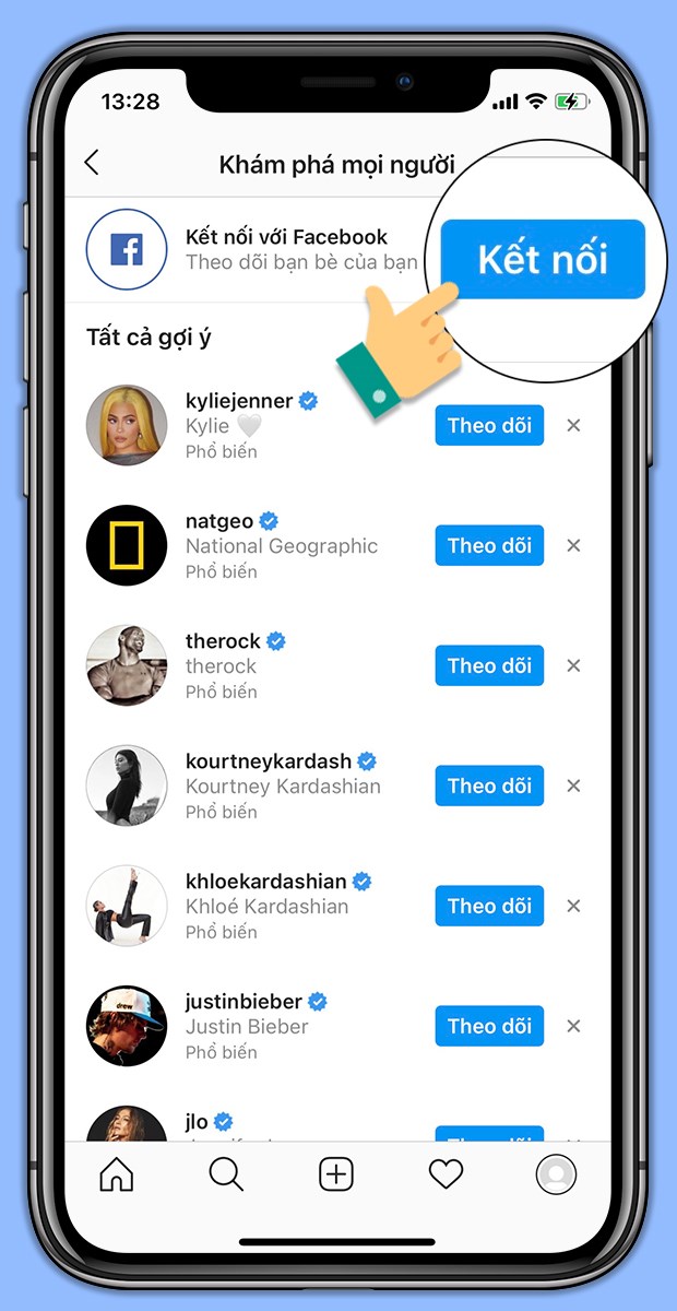 Kết nối với ứng dụng Facebook Kết nối với ứng dụng Facebook