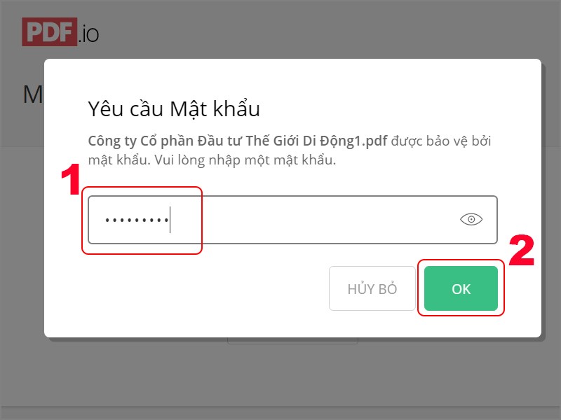 Nhập mật khẩu file PDF