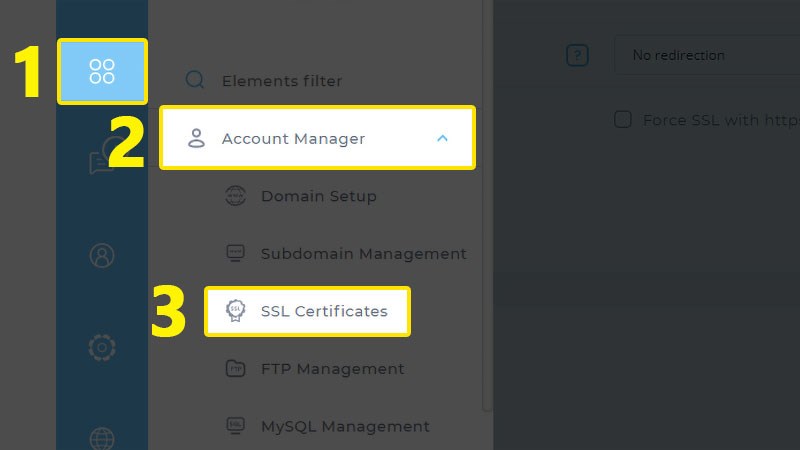 Đến SSL Certificate