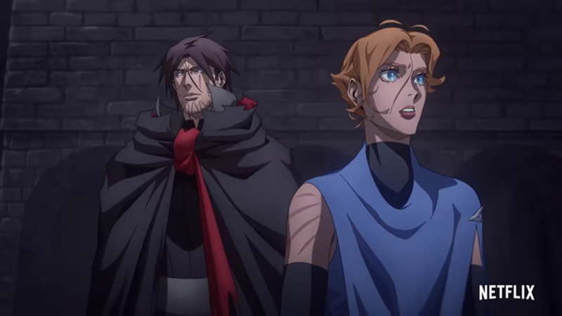 Nữ pháp sư Sypha Belnades và thợ săn ma cà rồng Trevor Belmont