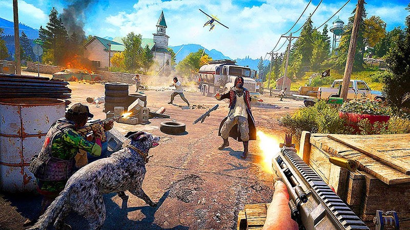 Giao diện chiến đấu trong Far Cry 5