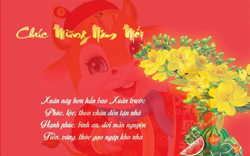 Mẫu câu chúc tết 1