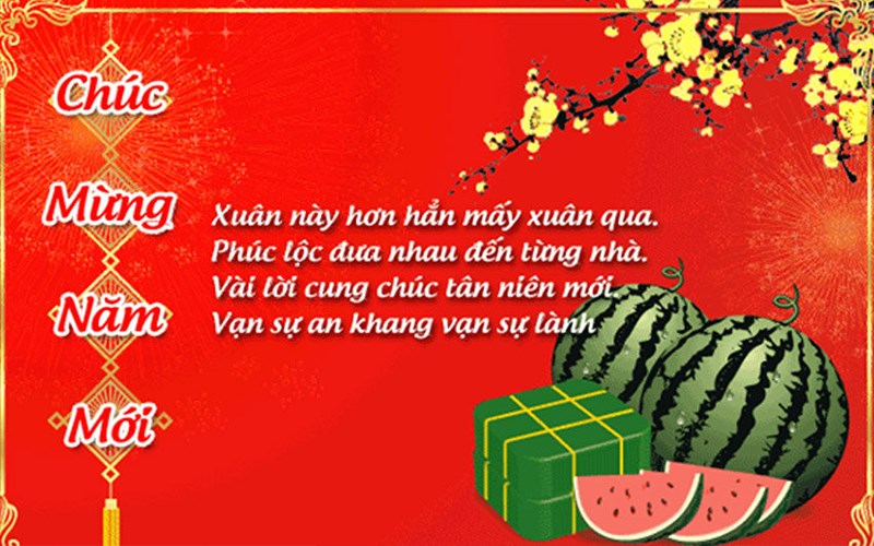 Mẫu câu chúc tết 3