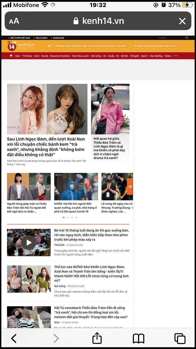 Xem giao diện trang web hiển thị dưới chế độ m&aacute;y t&iacute;nh